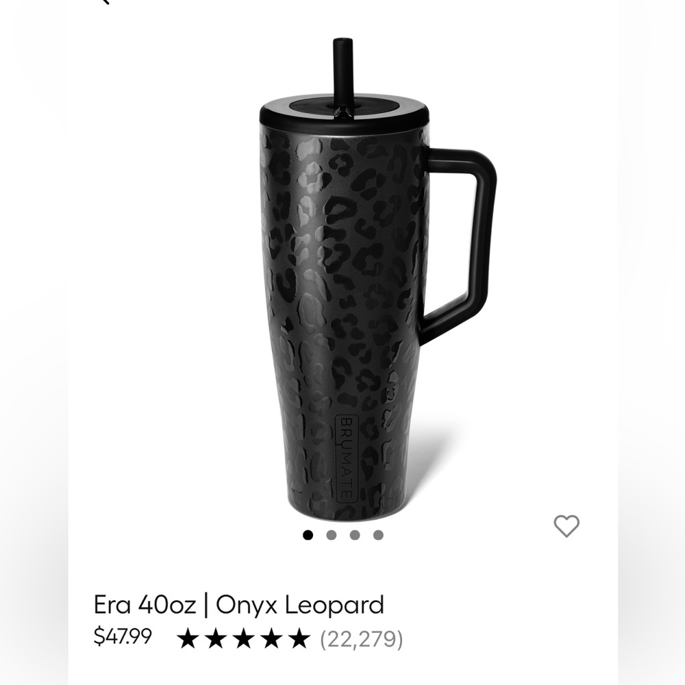 Era 40oz Onyx Leopard Tumbler